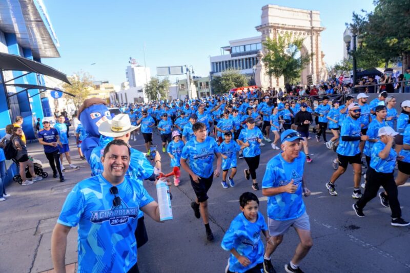 Participan más de mil corredores en la carrera Aguardianes 2K-5K
