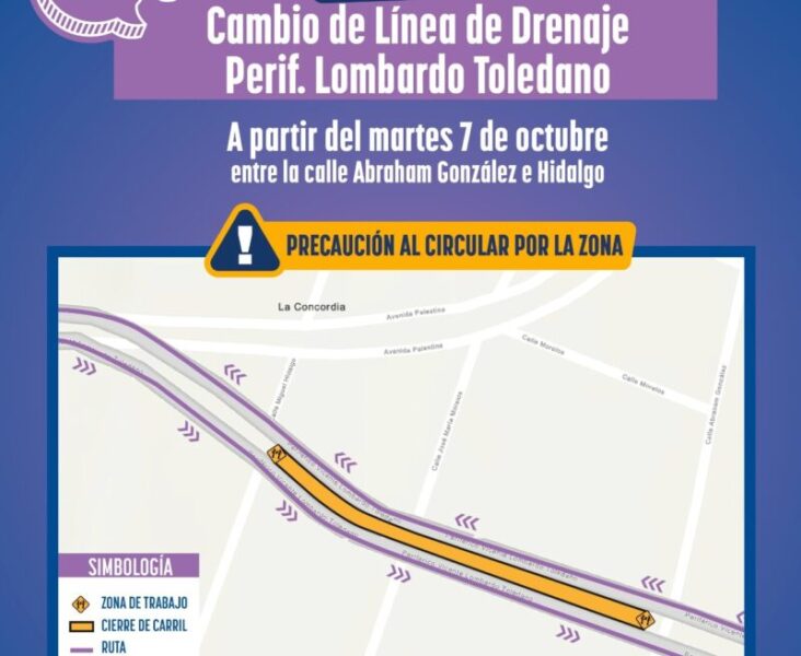 Reparará JMAS Chihuahua línea de drenaje dañada en periférico Lombardo Toledano