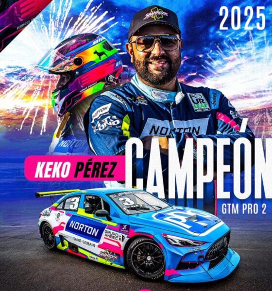Piloto chihuahuense Keko Pérez; Festeja un campeonato más en la Súper Copa 2025