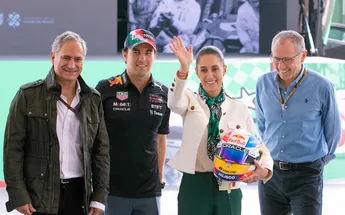 ¡Sheinbaum premia a Checo Pérez en Los Pinos: 2 millones en becas y fondo soberano deportivo de 500 millones!