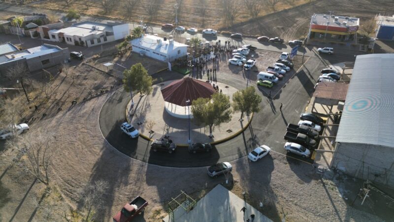 Entregan obra de pavimentación en el seccional de Guadalupe Victoria