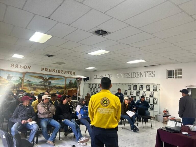 Capacita Protección Civil a brigadas forestales en el municipio de Madera