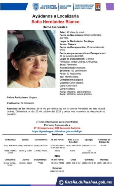 Realiza FEM cateos en cuatro domicilios por búsqueda de mujer desaparecida