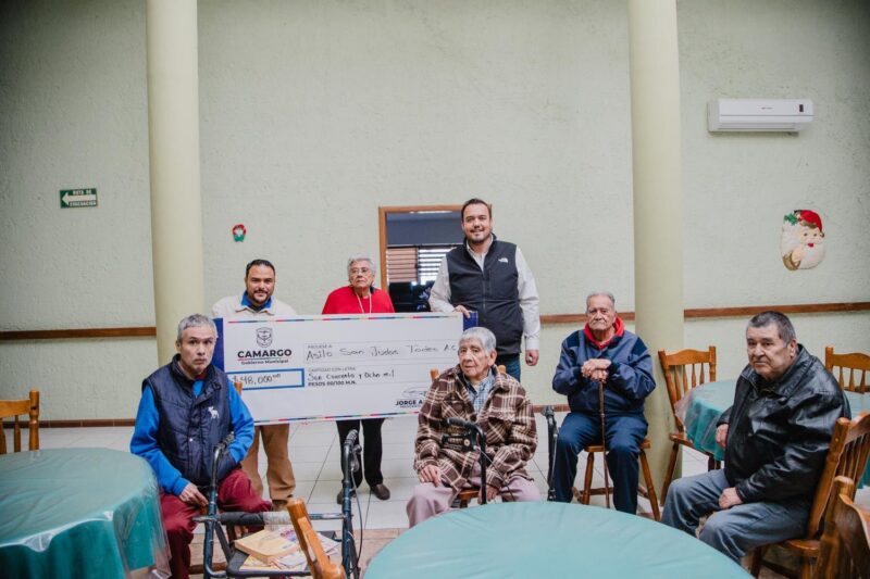 Jorge Aldana respalda al Asilo de Ancianos San Judas Tadeo con apoyo económico