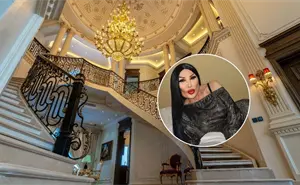 Lyn May y su mansión dorada: Así es el refugio donde la vedette vive rodeada de lujo y misterio