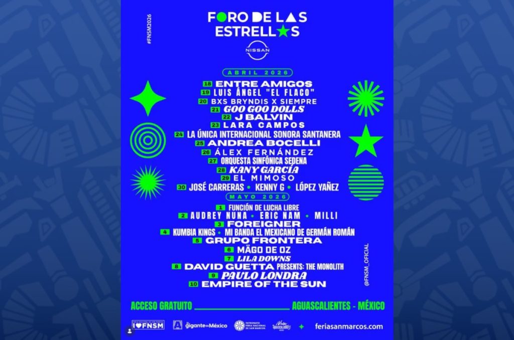 feria de san marcos 2026 cartelera completa