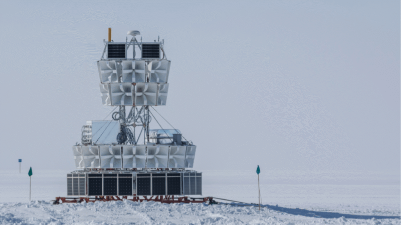 Captan bajo el hielo de la Antártida misteriosos pulsos de radio