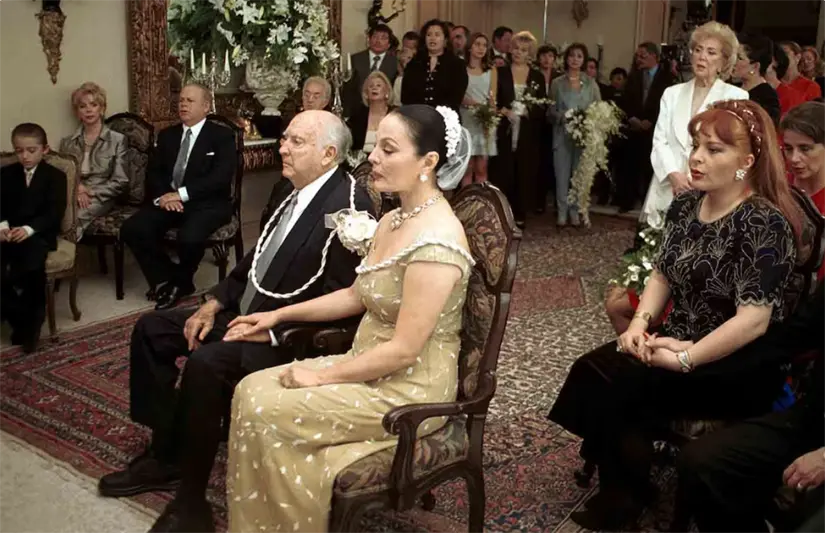 Boda de Sasha Montenegro y José López Portillo. Foto: cortesía.
