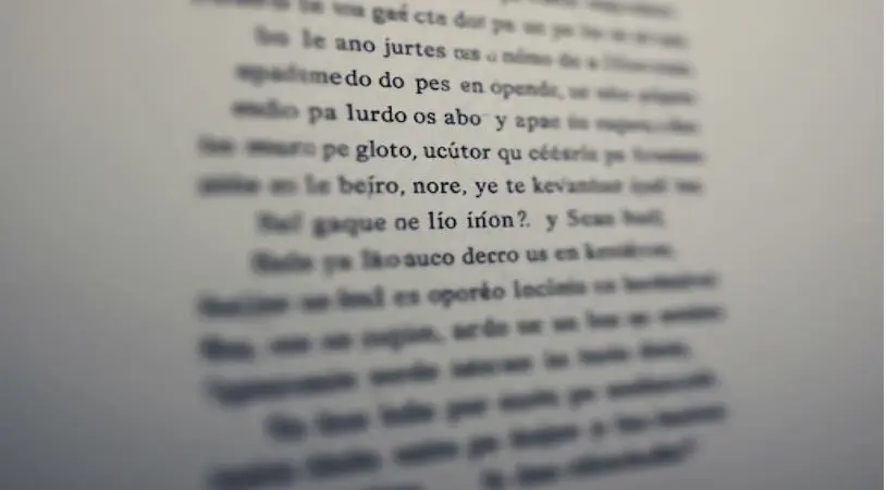 Nuestra imagen de entrada borrosa: