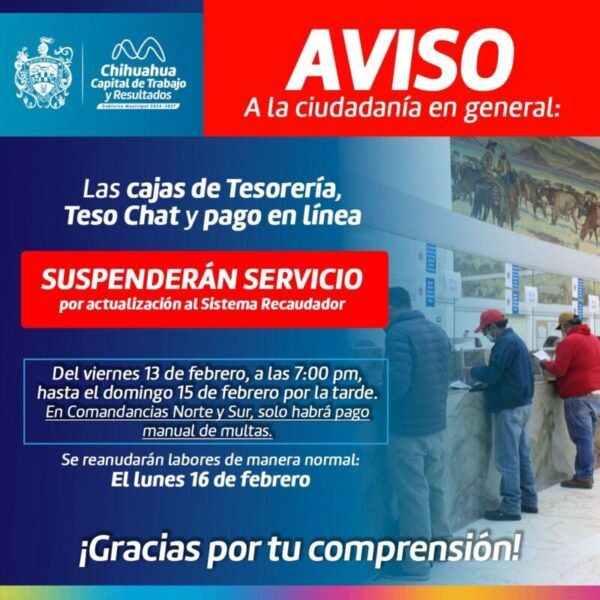 Sospechan de hackeo en cajas de Tesorería por suspensión temporal de cobros