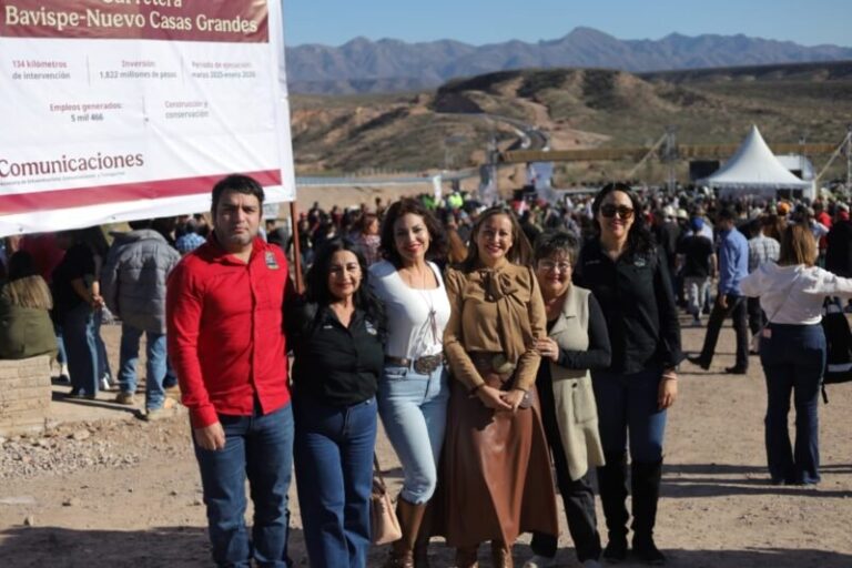 Edith Escárcega reconoce beneficios de la nueva carretera Nuevo Casas Grandes–Bavispe