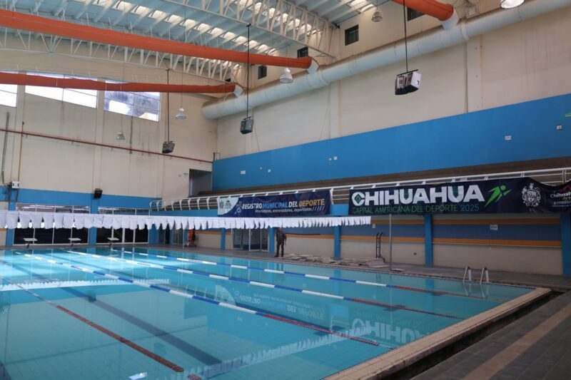 Rehabilita Gobierno Municipal alberca del Centro Deportivo Tricentenario