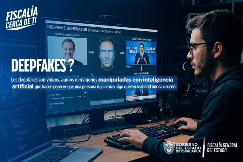 Alerta Fiscalía sobre aumento de deepfakes y fraudes digitales con Inteligencia Artificial