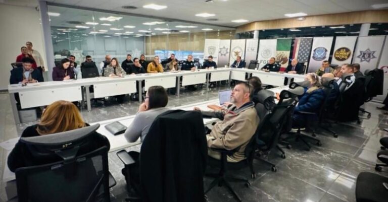 Reciben a autoridades de seguridad en Reunión Binacional del Protocolo de Violencia Fronteriza