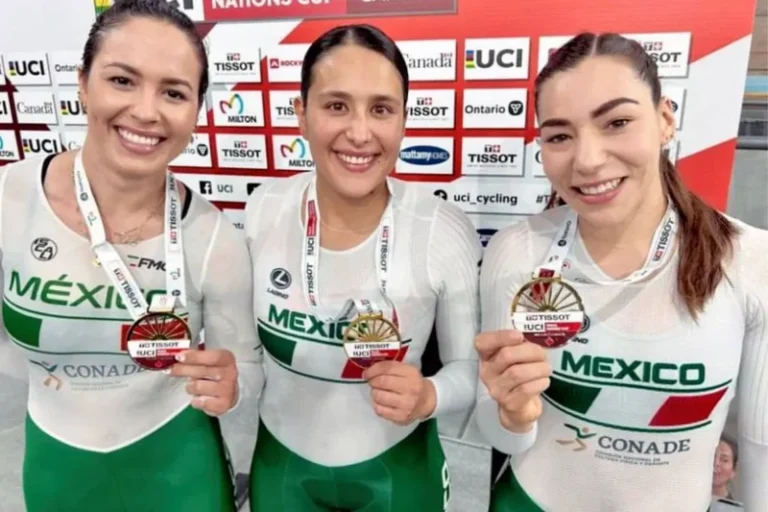 México hace historia en el velódromo y se cuelga la plata panamericana en persecución por equipos 