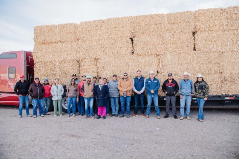 Agradece alcalde Jorge Aldana apoyo del Estado tras superar las 600 pacas entregadas en Camargo