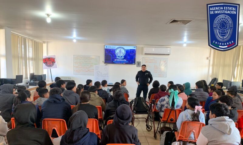 GOECHI imparte pláticas preventivas en secundaria de Nuevo Casas Grandes