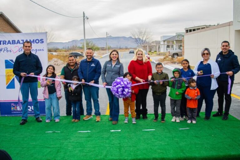 Entrega Gobierno Municipal pavimentación de la calle 5ª Sur en Nuevo San Lucas