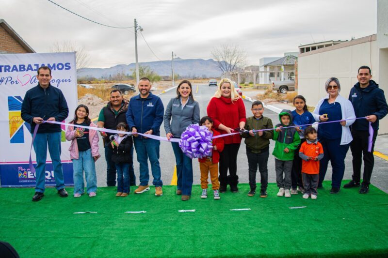 Entrega Gobierno Municipal pavimentación de la calle 5ª Sur en Nuevo San Lucas