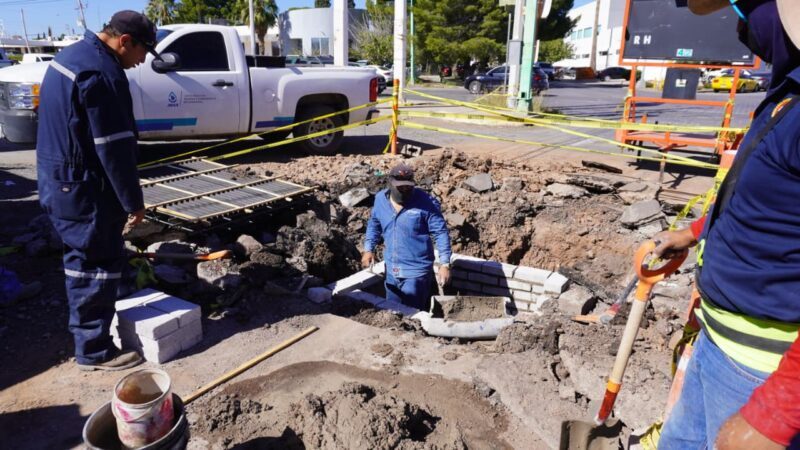 Rehabilitación en Ortíz Mena afectará presión de agua en siete colonias