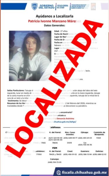 Localizan en Monterrey a mujer con reporte de ausencia