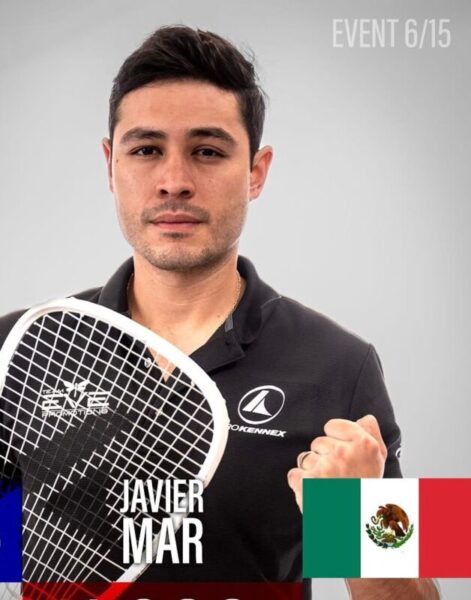 Sale esta noche por el título nacional de Racquetbol el chihuahuense Javier Mar en Monterrey, NL