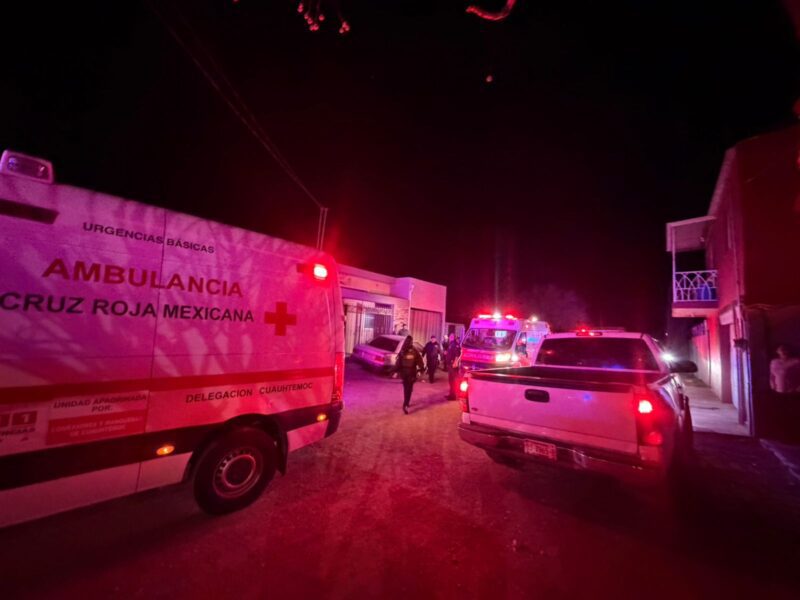 Atienden a cinco personas intoxicadas por posible monóxido de carbono en Cuauhtémoc
