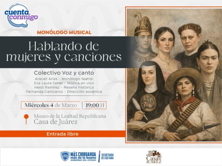 Invita Casa de Juárez al monólogo musical de “Hablando de Mujeres y Canciones”