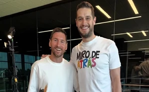 Así fue el encuentro entre Adrián Marcelo y Lionel Messi