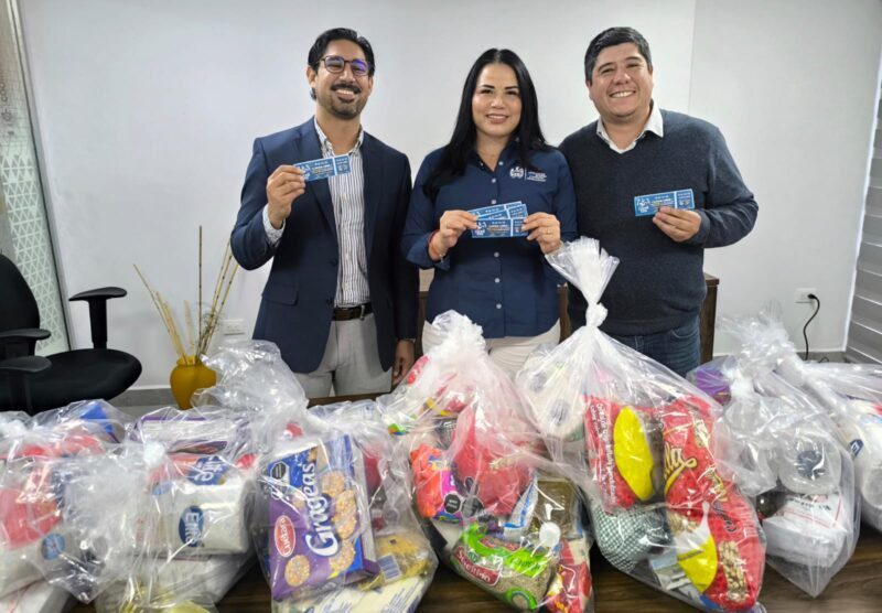 Entregan regidores despensas en apoyo a la lucha contra el cáncer infantil