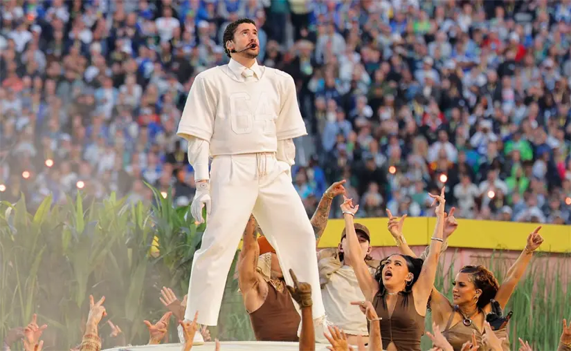 Bad Bunny en el Super Bowl 2026. Foto: cortesía.