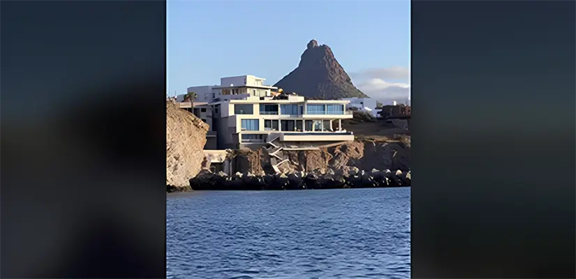 Vista desde afuera de la vivienda. Foto: Captura de pantalla
