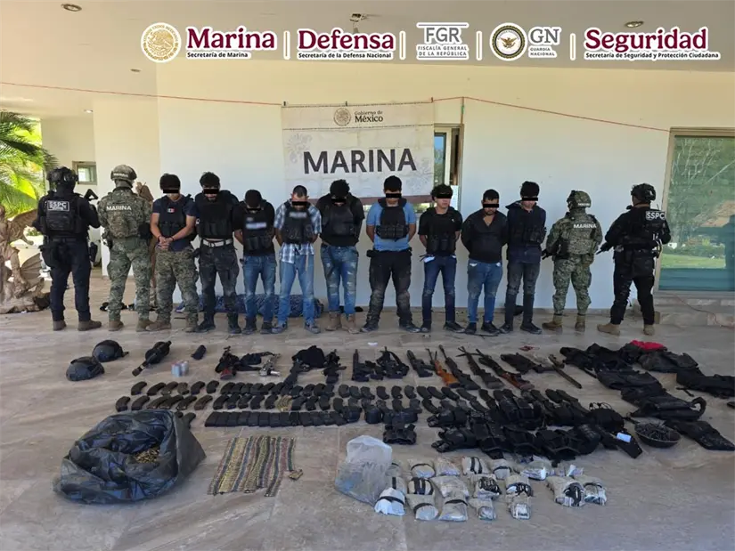 Fuerzas federales detienen a nueve tras agresión armada en Sinaloa
