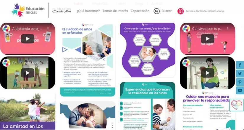 Programa de Educación Inicial de la Fundación Carlos Slim. Foto: cortesía.