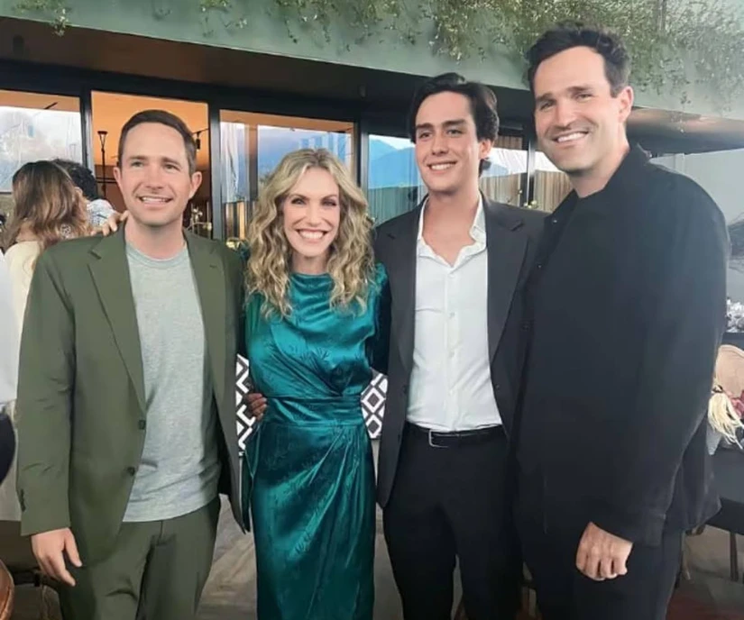 Ninfa Salinas, Benjamín Salinas Sada y Hugo Salinas Sada, hijos de Ninfa Sada y Ricardo Salinas Pliego. Foto: Cortesía.