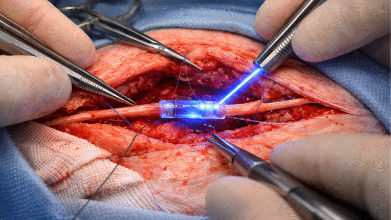 La FDA autoriza un polímero activado por luz para reparar nervios sin suturas