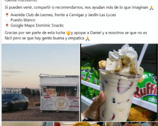 Mamá de Daniel abre puesto de elotes y snacks para costear quimioterapias y tratamientos oculares: “Cada compra cuenta”