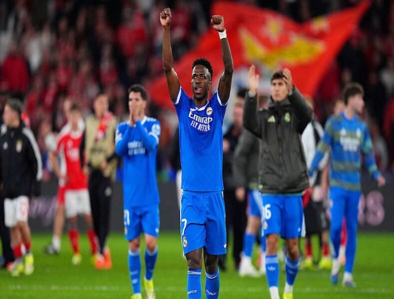 Real Madrid vence 1-0 al Benfica con gol de Vinícius: Champions League