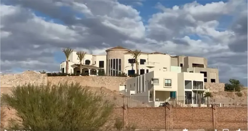 La mansión del cantante Carín León en Sonora. Foto: Cortesía