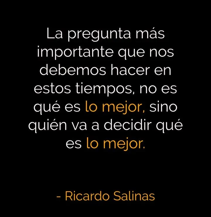 Reflexiones sobre la responsabilidad da como resultado éxito, de acuerdo con Salinas Pliego. Foto: Cortesía.