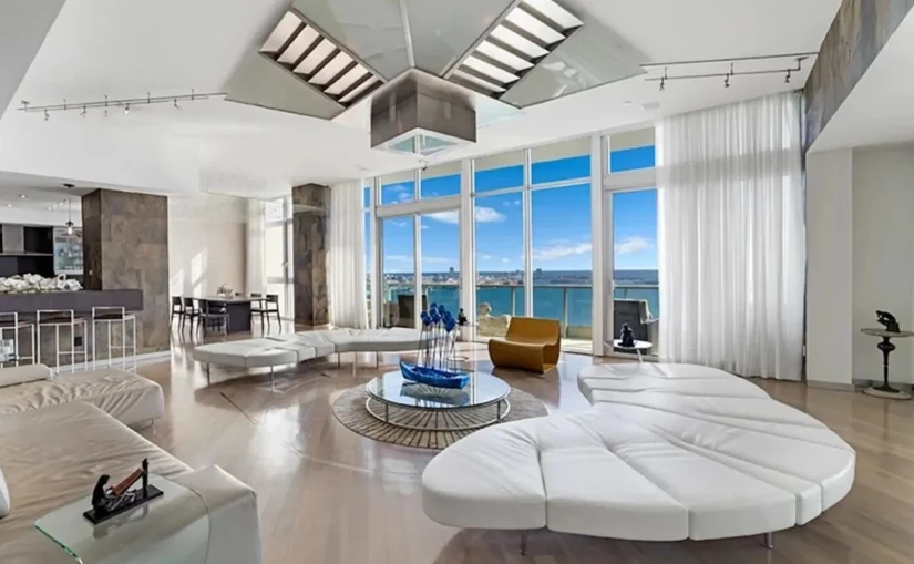 Así luce el penthouse de lujo que Luis Miguel se encuentra vendiendo en Miami. Foto: Cortesía