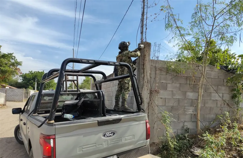 Marina desmantela 39 cámaras del crimen organizado en Culiacán