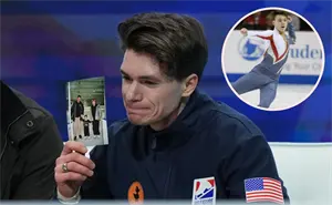 Maxim Naumov, el patinador que rindió homenaje a sus padres fallecidos al debutar en los Juegos Olímpicos de Invierno