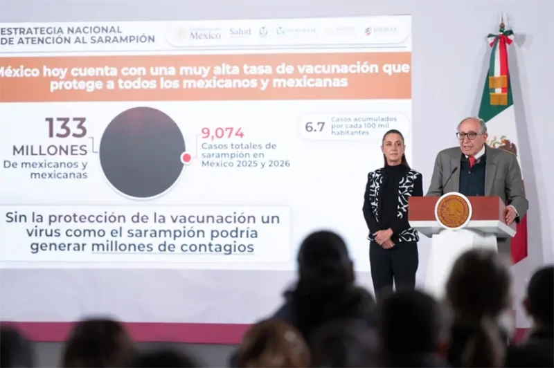 Sheinbaum habla de sarampión, TMEC y elección judicial