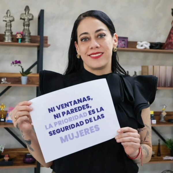 Pide America Aguilar no blindar edificios en marcha del 8M