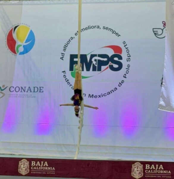 LA CHIHUAHUENSE FERNANDA SAUZAMEDA MUÑOZ; CAMPEONA REGIONAL DE POLE SPORT Y DEPORTES AÉREOS EN TIJUANA, BC