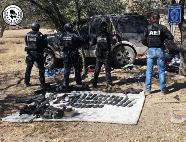 Aseguran armas, vehículos y droga en operativo conjunto en la región centro-occidente