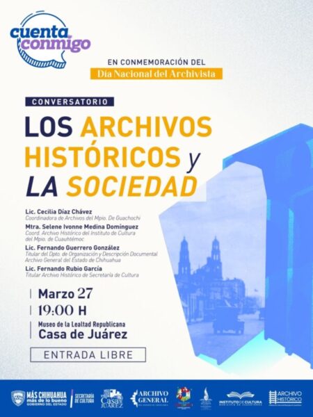 Invitan a conversatorio sobre archivos históricos en el Museo Casa de Juárez