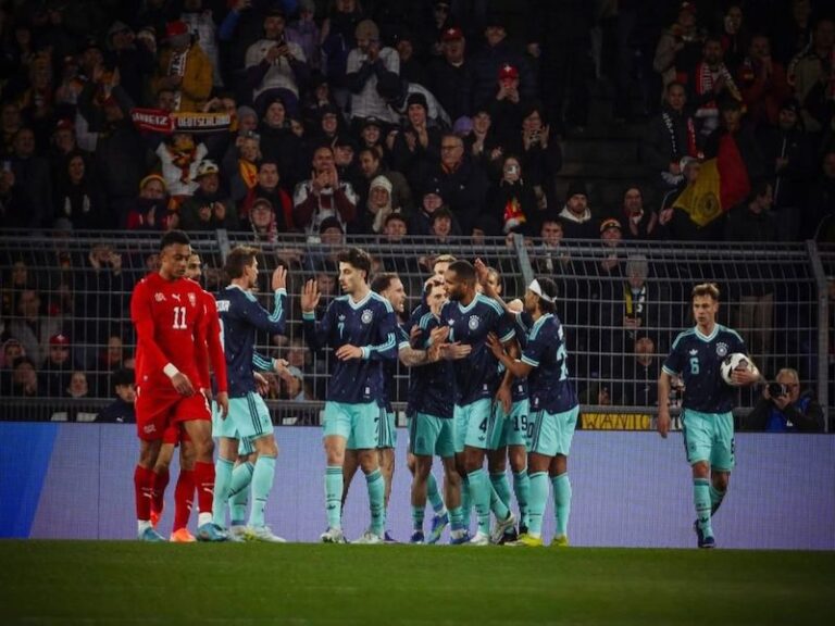 Alemania gana en el último minuto en duelo vibrante internacional