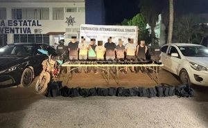 Caen ocho armados en Culiacán con fusiles AK-47, M4 y más de mil cartuchos